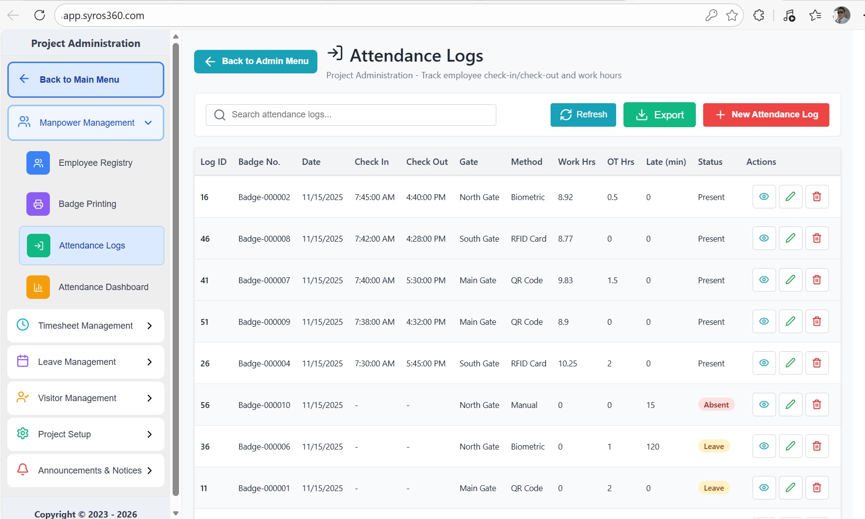 Timesheet Dashboard